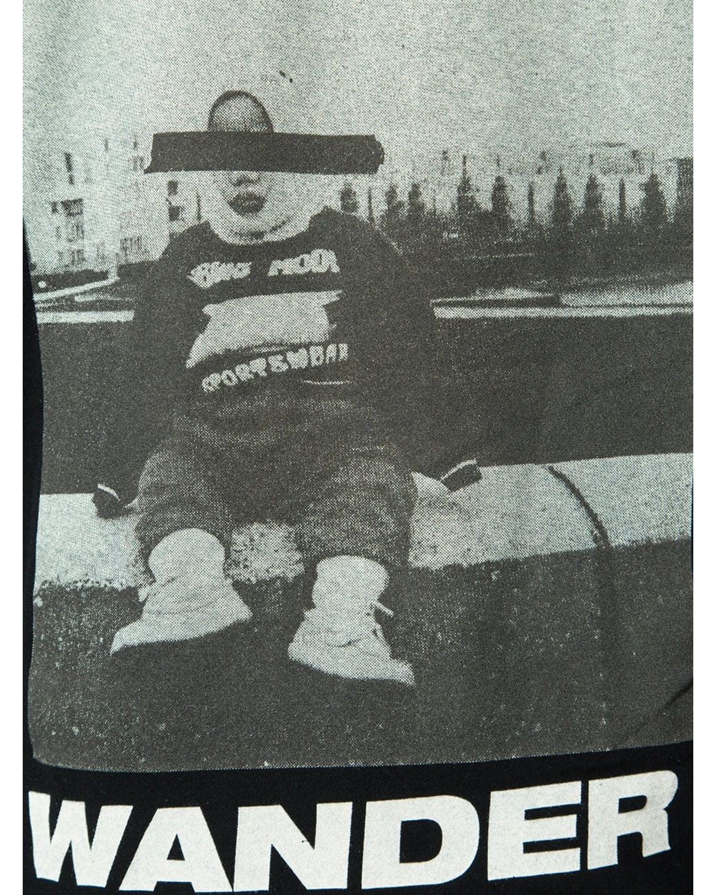 Song For The Mute Black 'Logo' Oversized Tee