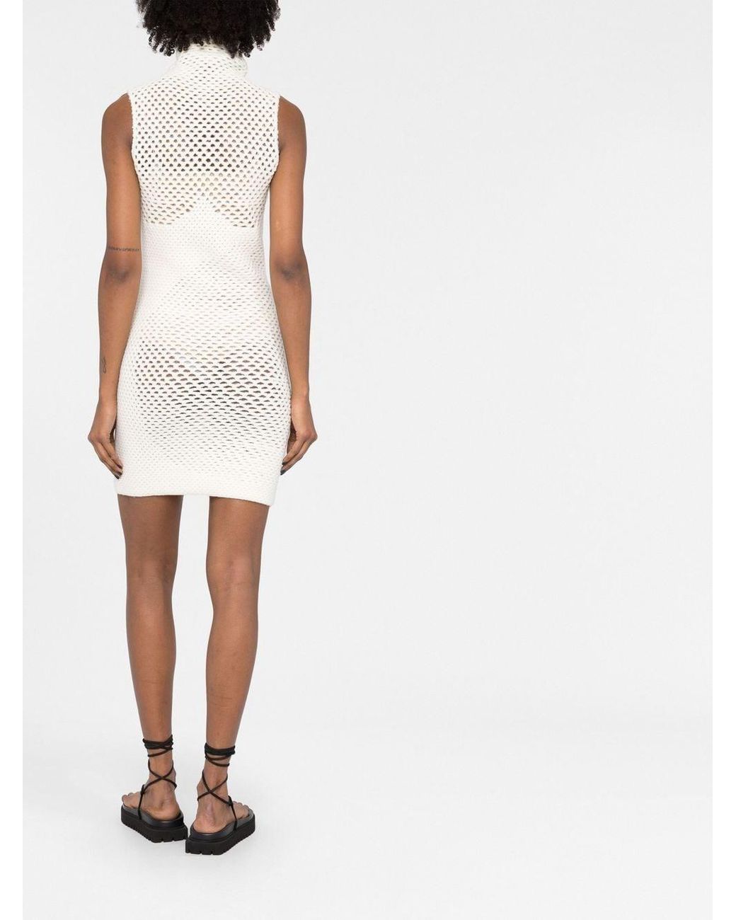 Isa Boulder Map Mini Dress in het White voor heren