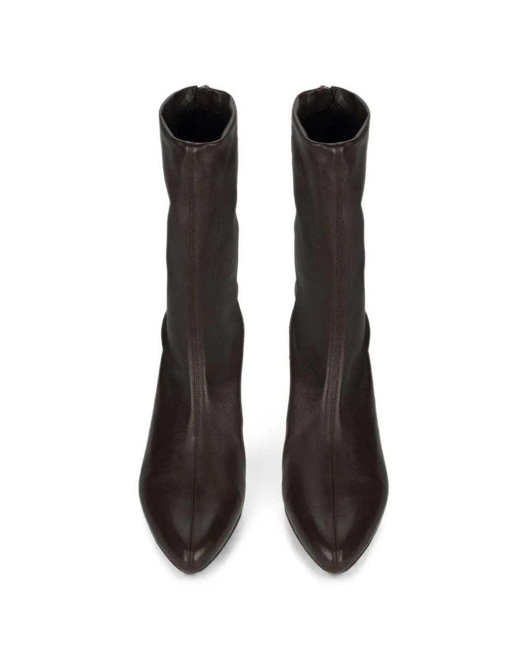 Victoria Beckham Black Harlow Leather Boots