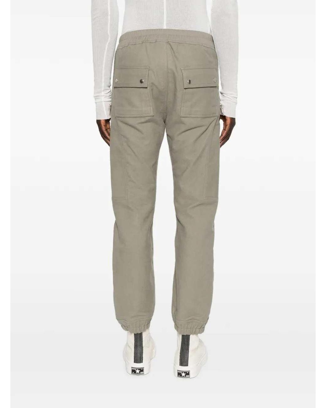 Rick Owens Gray Heizer Cargo Pants for men