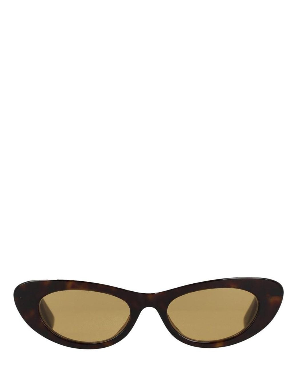 Bottega Veneta Brown "Snap Cat-Eye" Sunglasses