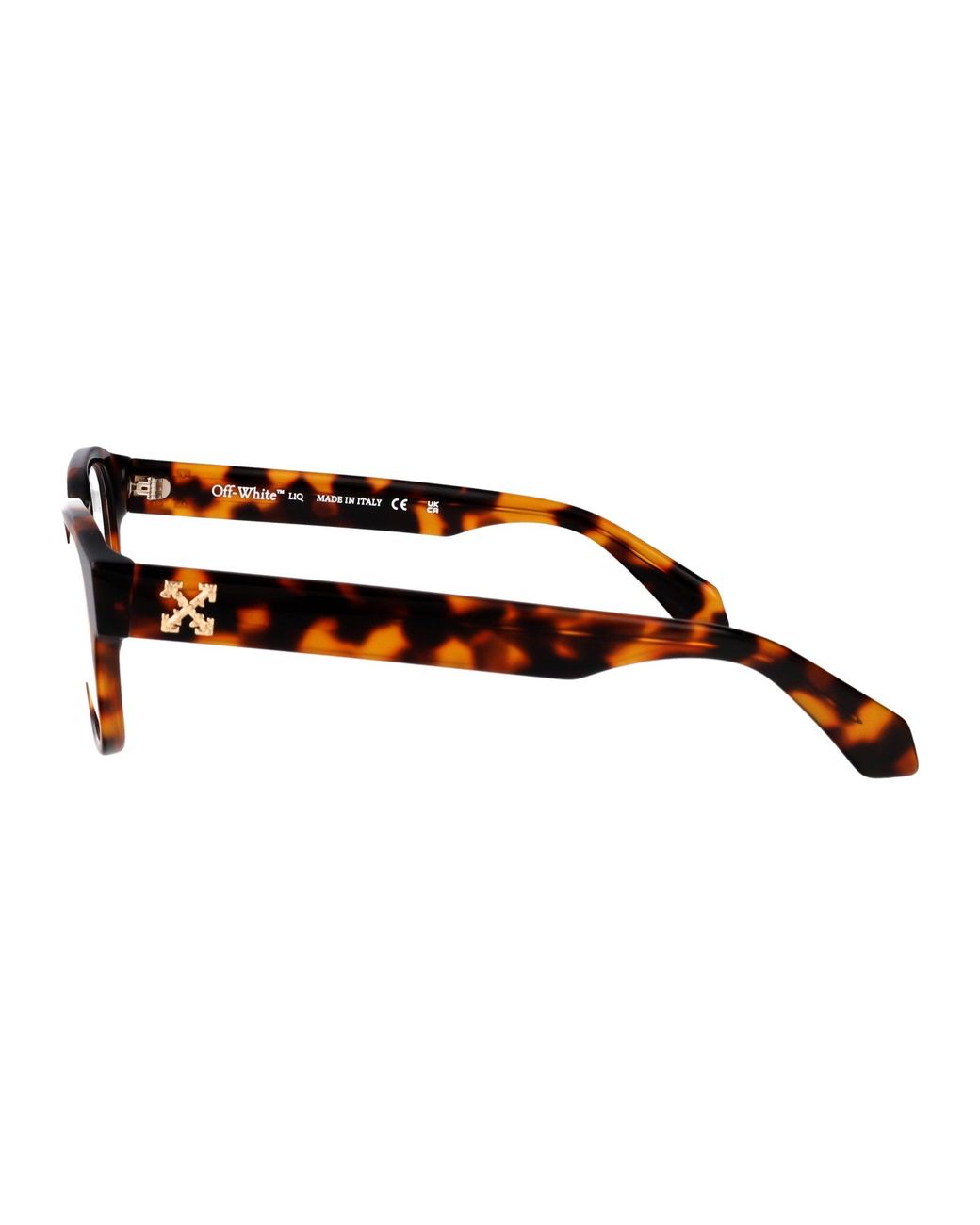 Off-White c/o Virgil Abloh Brown Shiny Havana Acetate Glasses