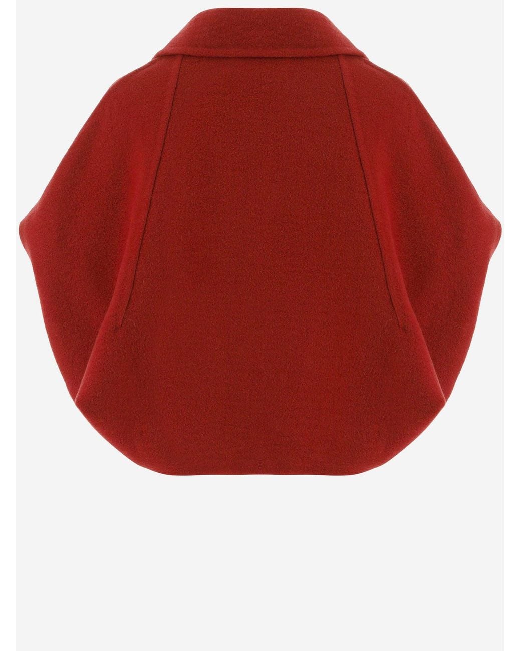 Niccolò Pasqualetti Red Crop Cashmere Jacket