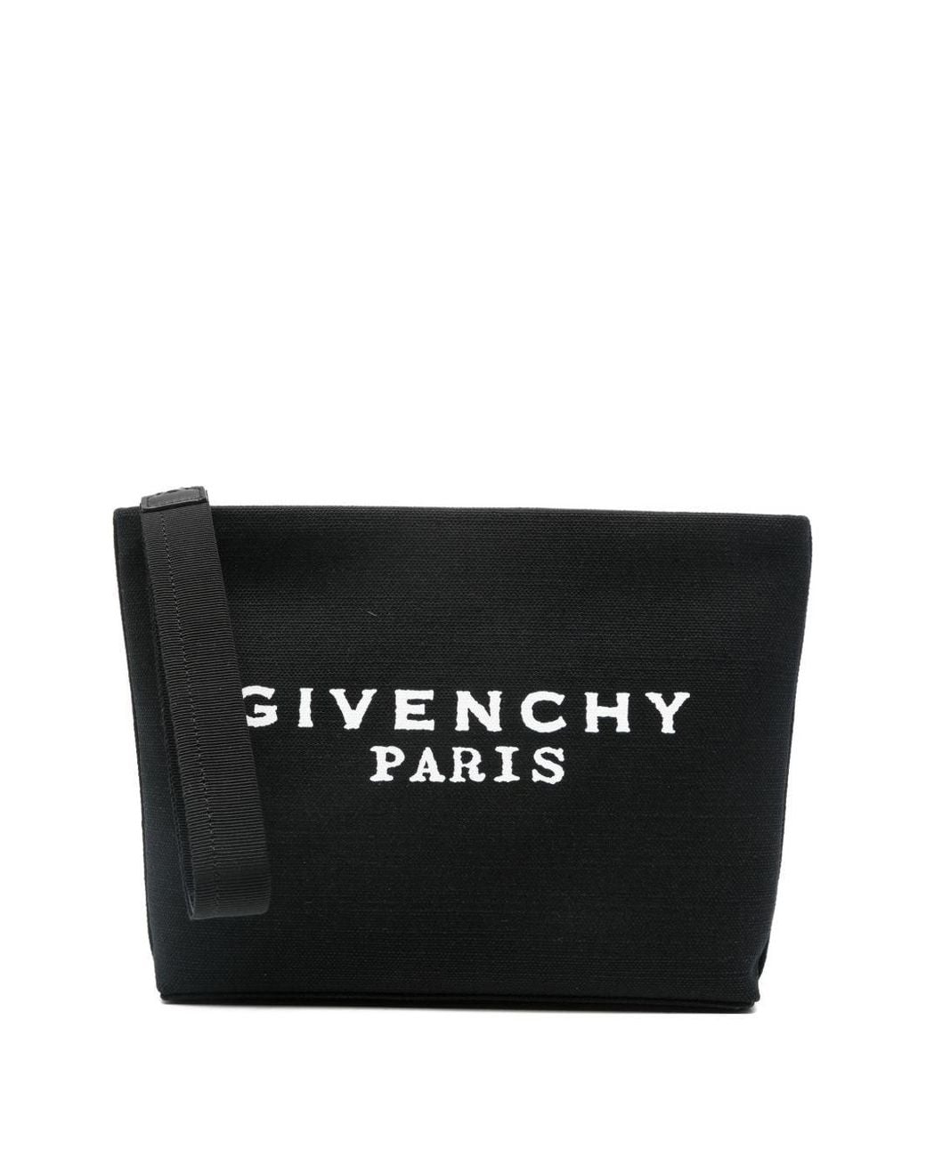 Givenchy Black Logo Cotton Pouch