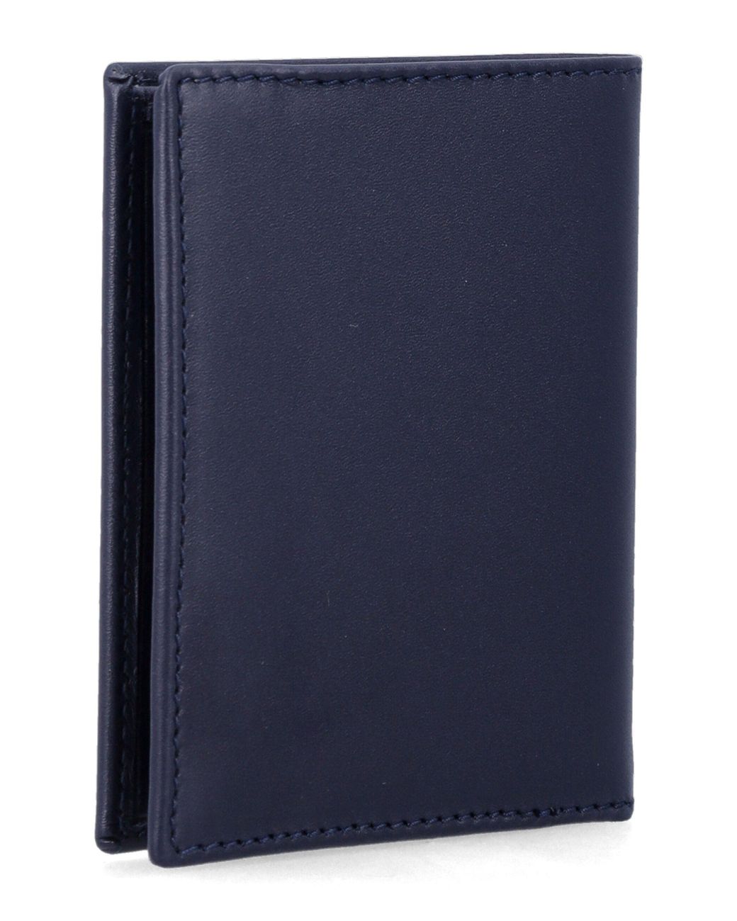 Comme des Garçons Blue Classic Leather Cardholder