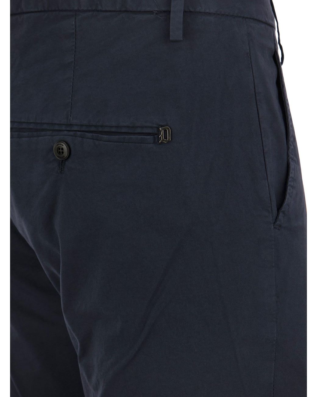Dondup Blue Gaubert Slim Fit Trousers