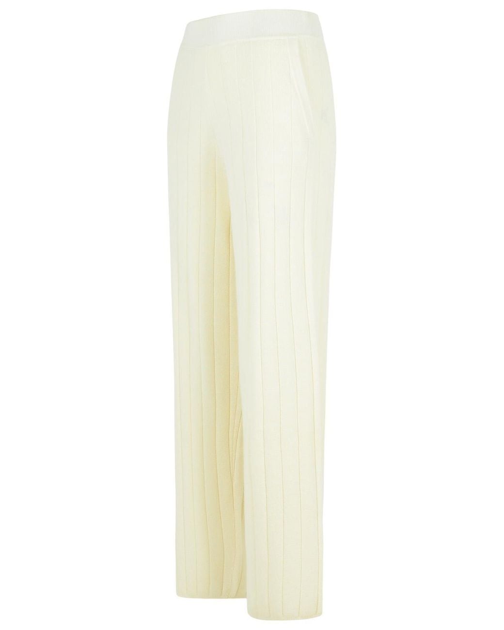 Max Mara White 'Jardin' Cachemire Jogger Pants