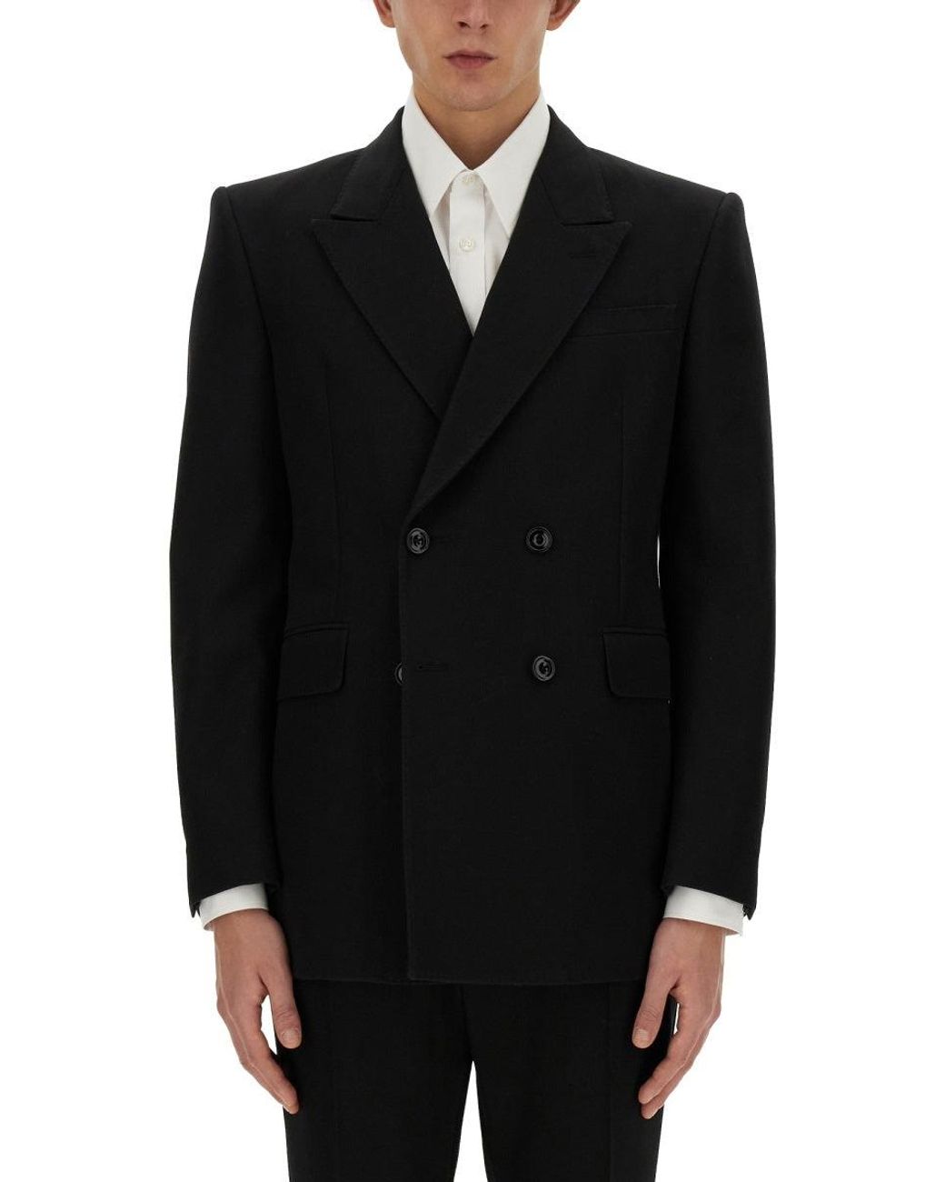 McQueen Black Double-Breasted Jacket