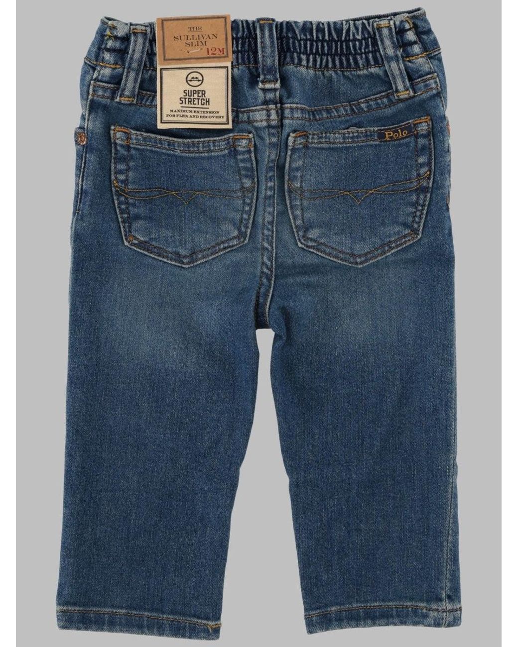 Polo Ralph Lauren Blue Mini Stretch Trousers For Babies
