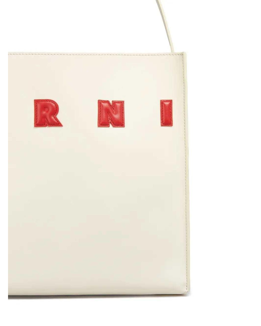 Marni Museo Draagtas Met Applicatie in het White