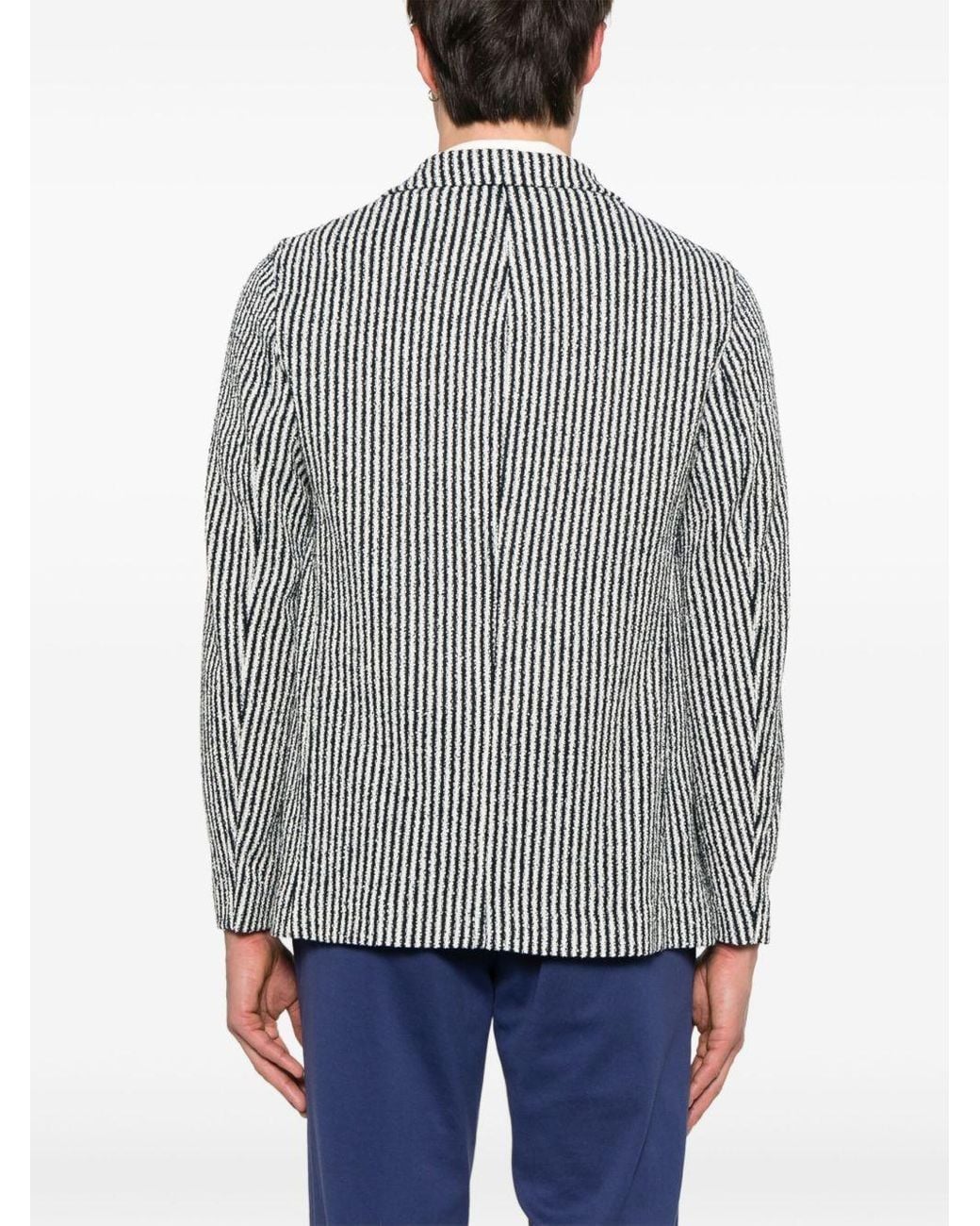 Circolo 1901 Gray Striped Cotton Jacket