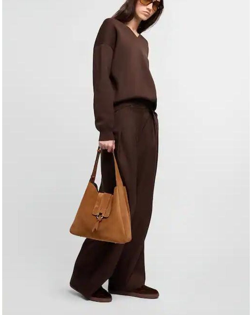 Hogan Brown Hobo Bag