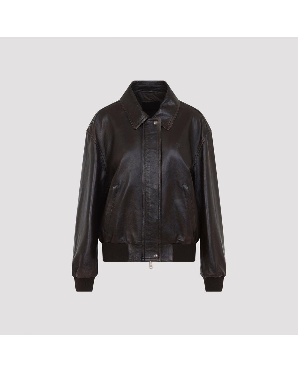 Prada Black Lederjacke