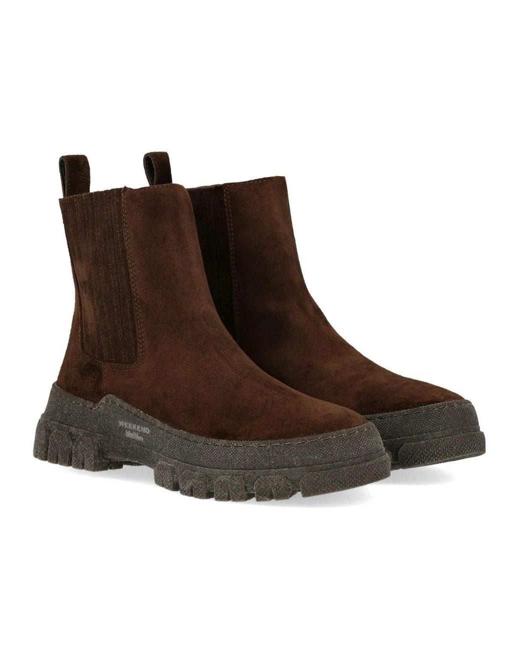 Weekend by Maxmara Brown Genepi Dark Chelsea Boot