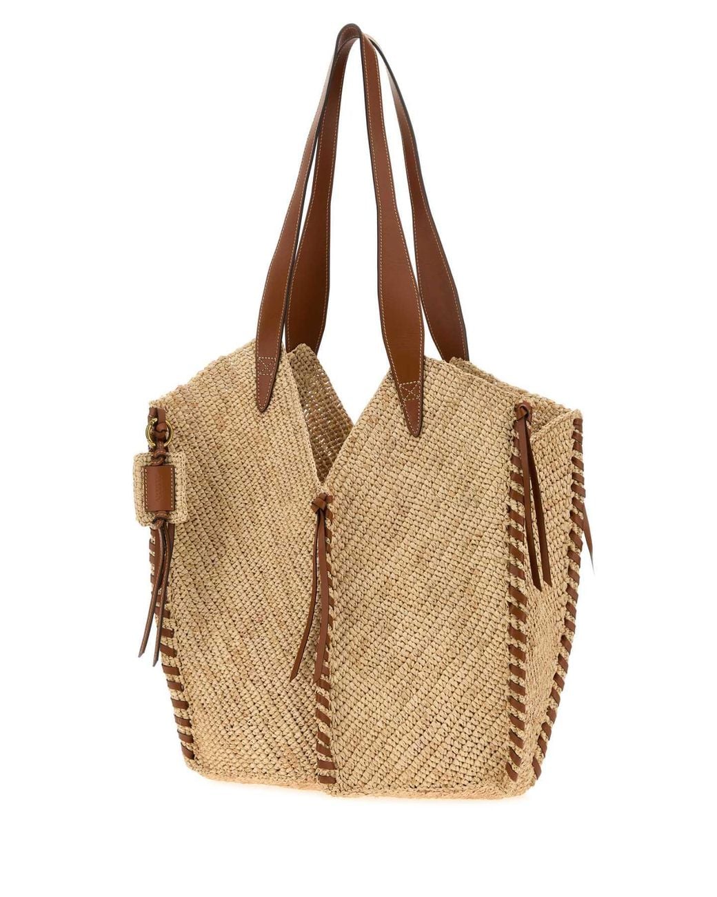 Isabel Marant Natural Rafia Tampa Shopping Bag