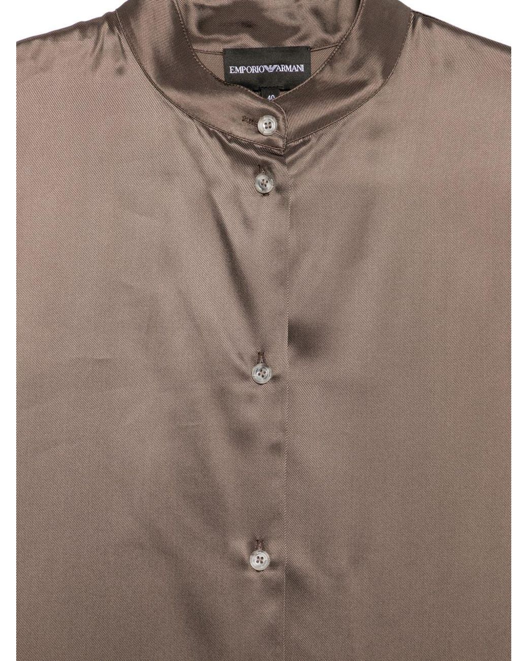 Emporio Armani Gray Short Sleeves Shirt