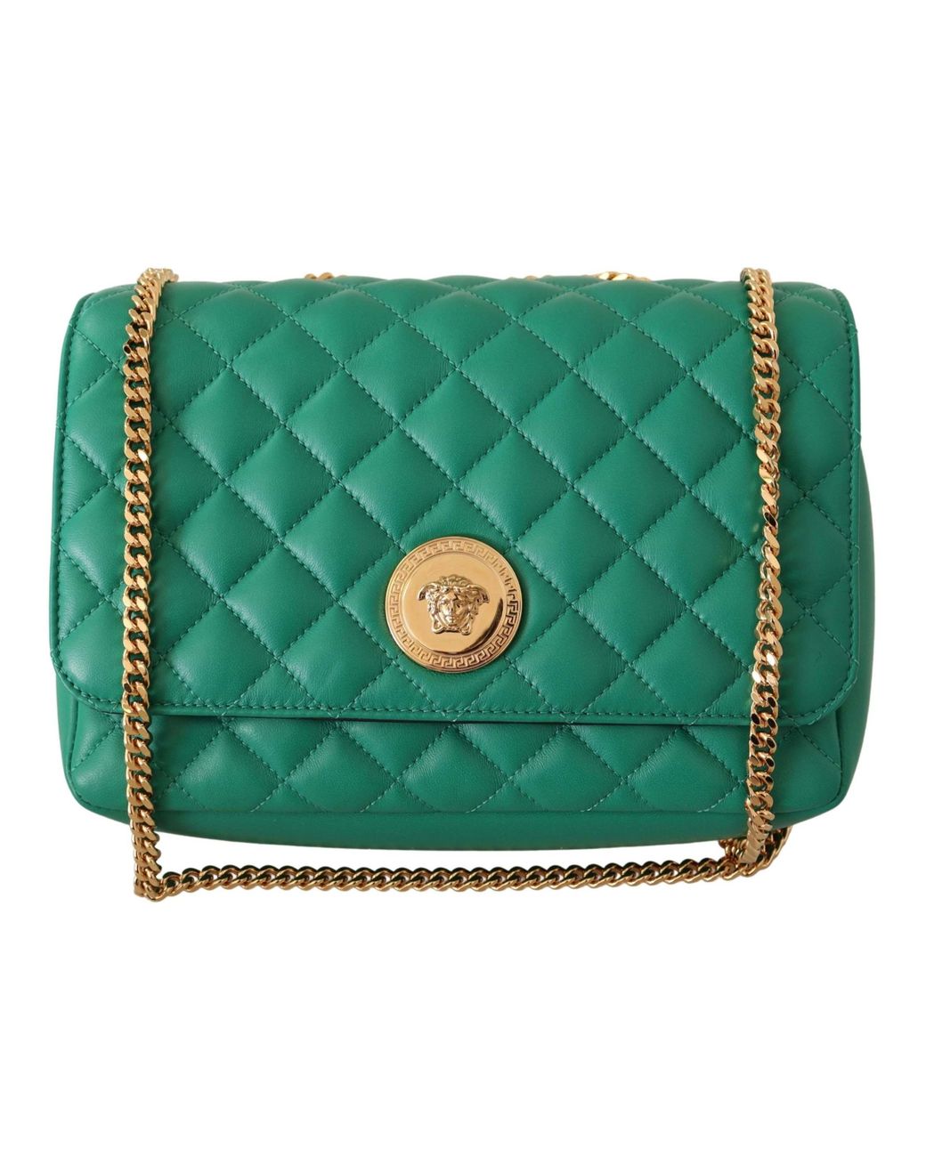versace--Green-Quilted-Nappa- versace--Green-Quilted-Nappa-