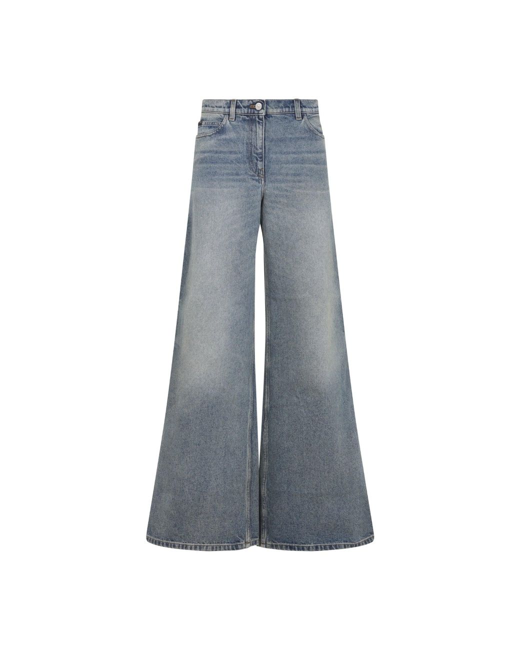 Courreges Blue Baggy Hammer Jeans