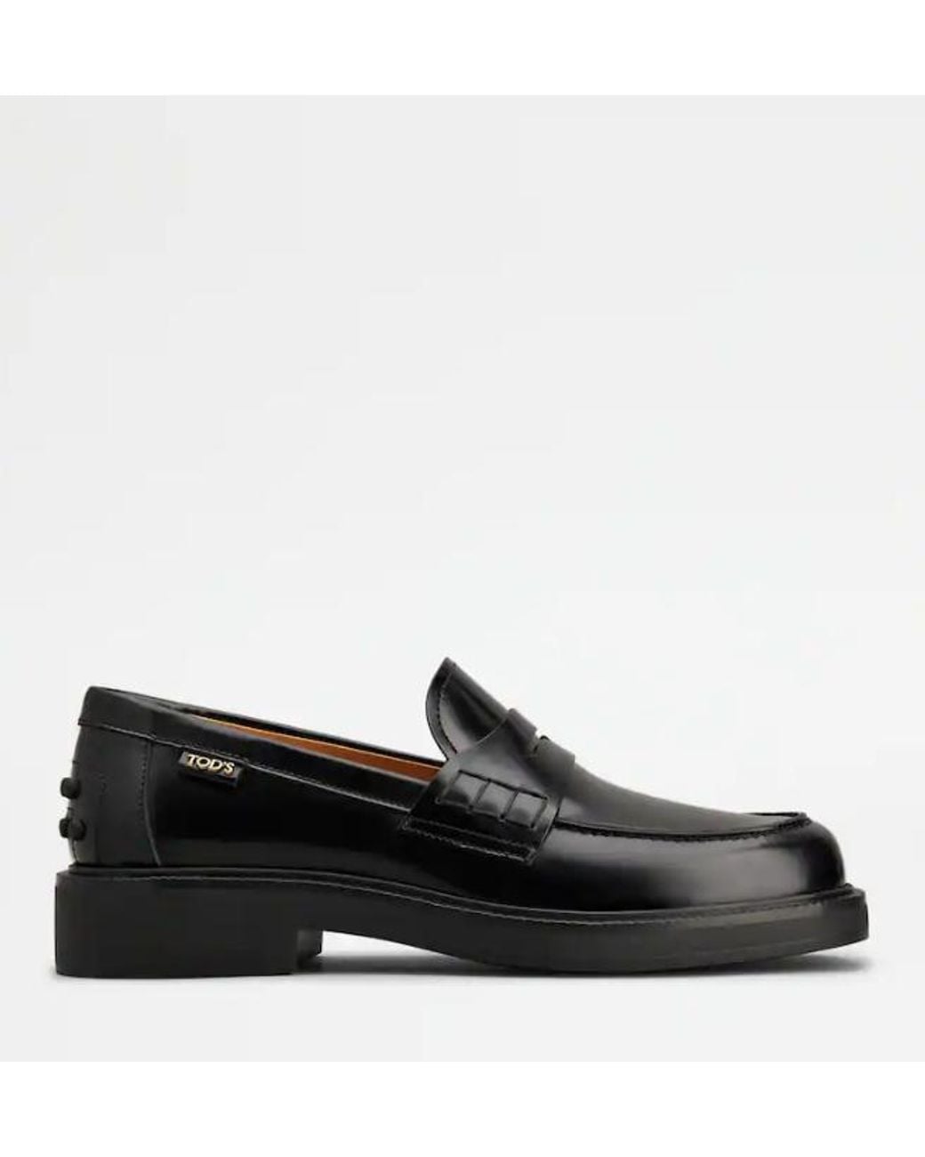 Tod's Black Leder-Loafer