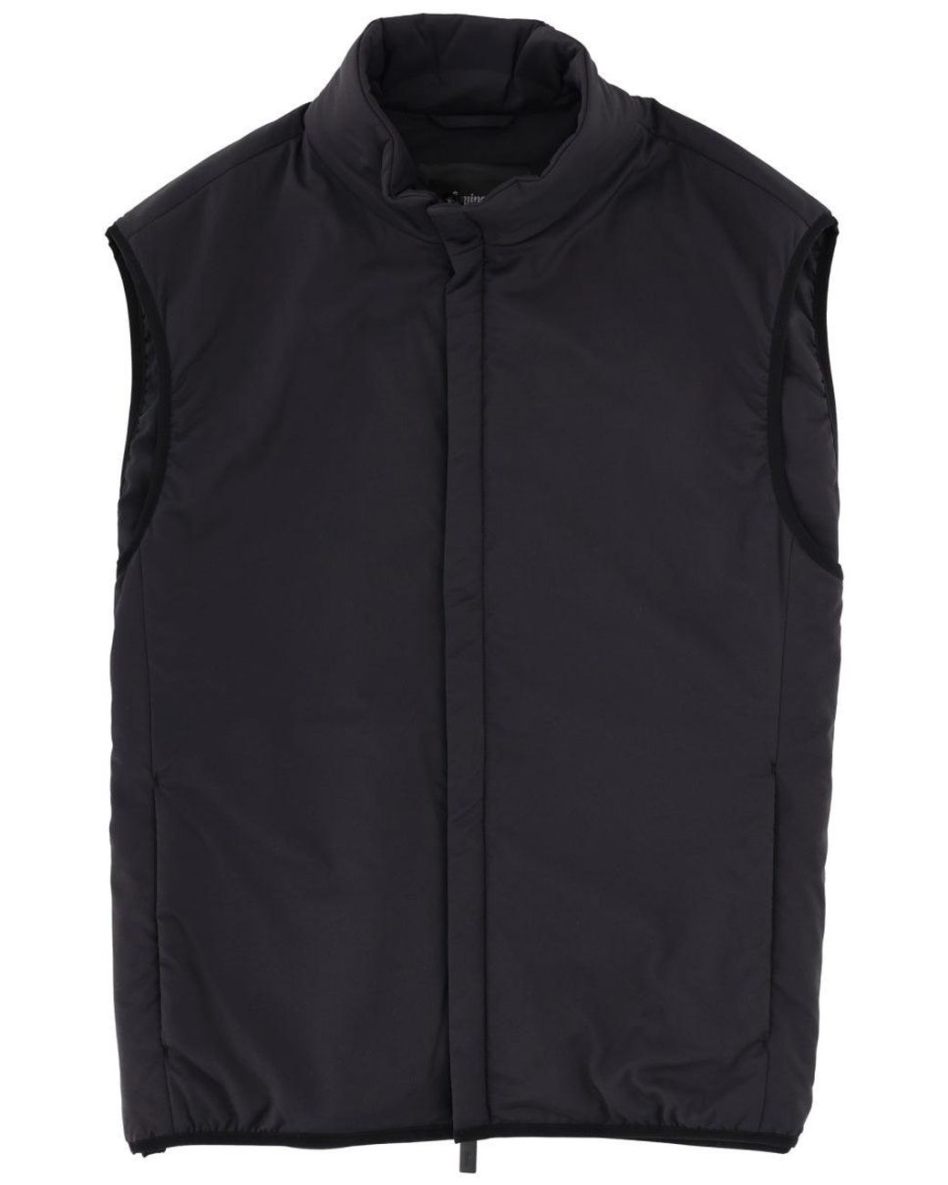 Laminar Blue Vest With Collar for men