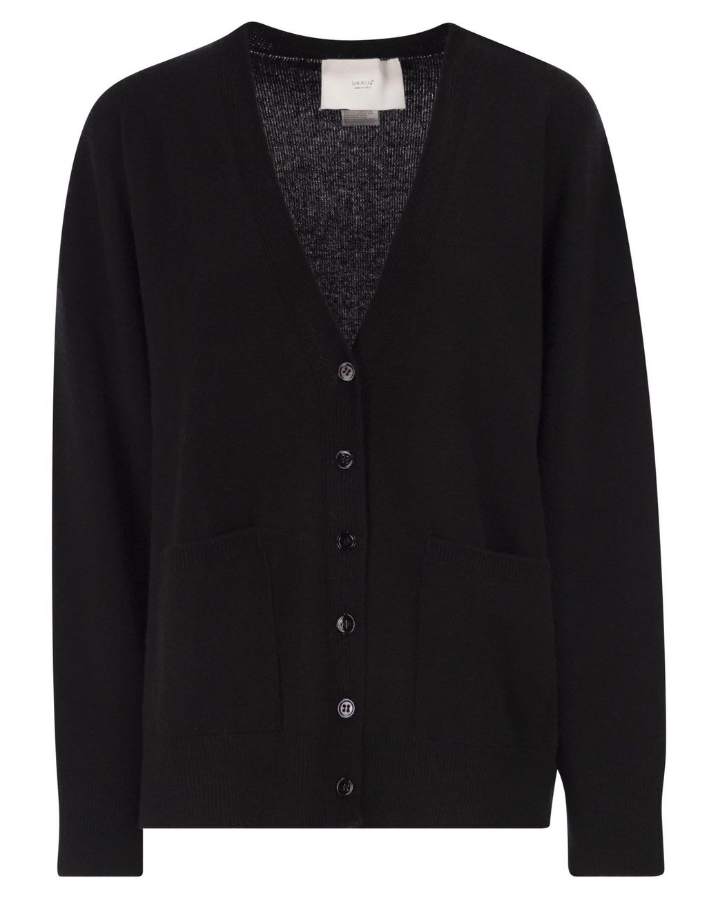 Vanisé Black Cashmere Cardigan