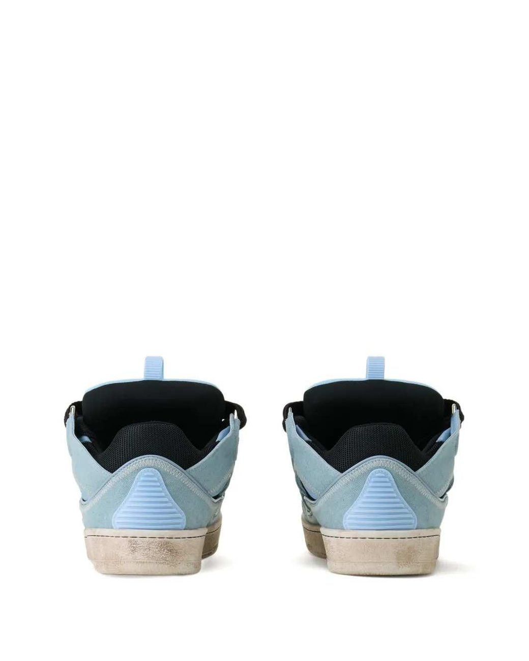 Lanvin Blue Cut-Out Sneakers for men