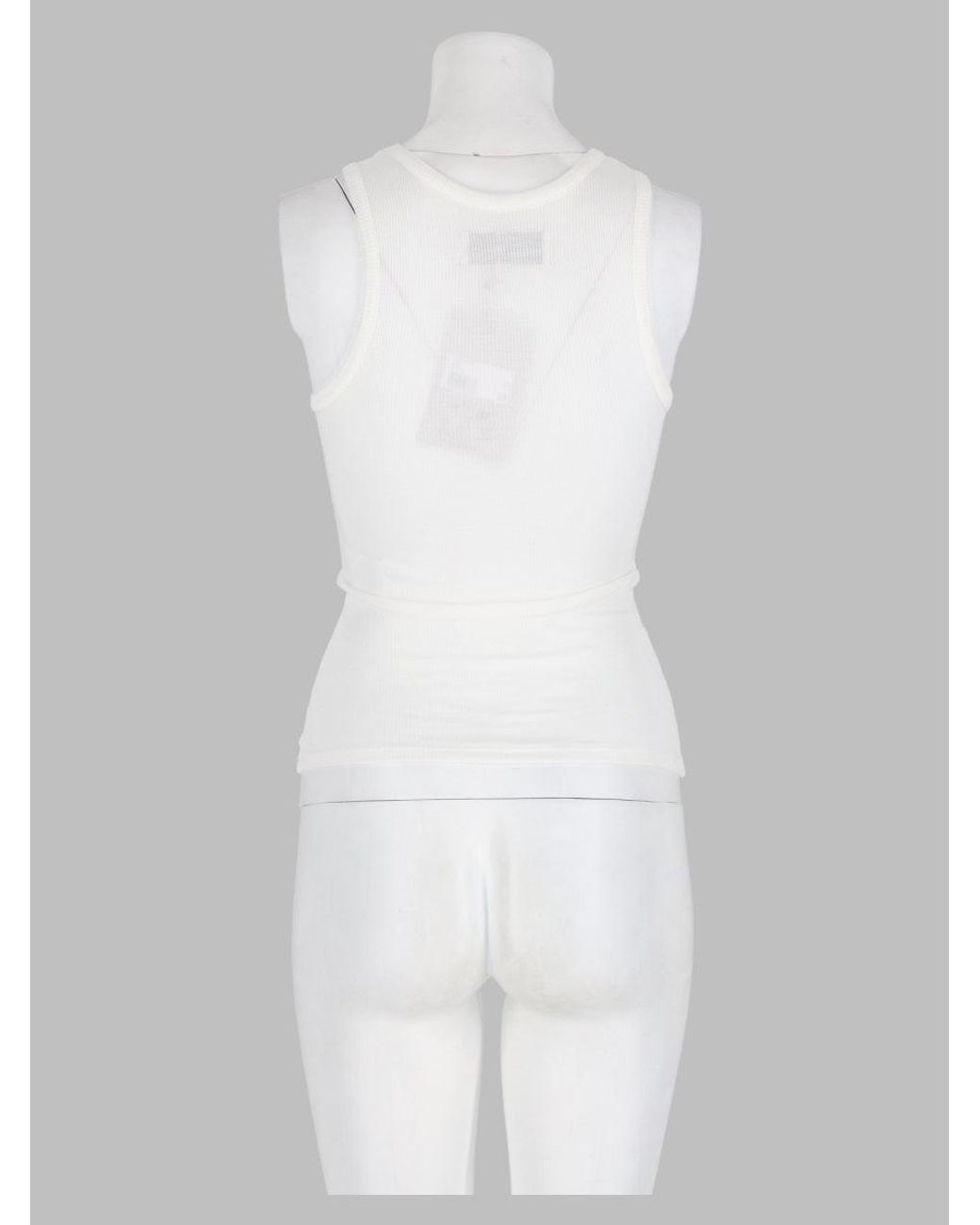Vivienne Westwood White Tank Top Con Logo