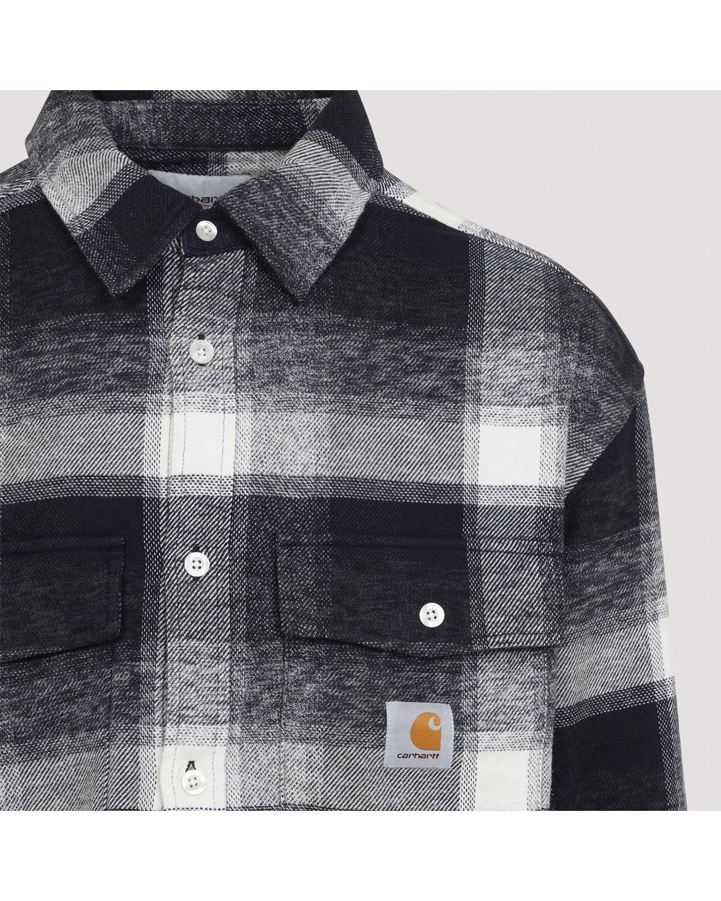 Carhartt Blue Long Sleeve Esterson Shirt for men
