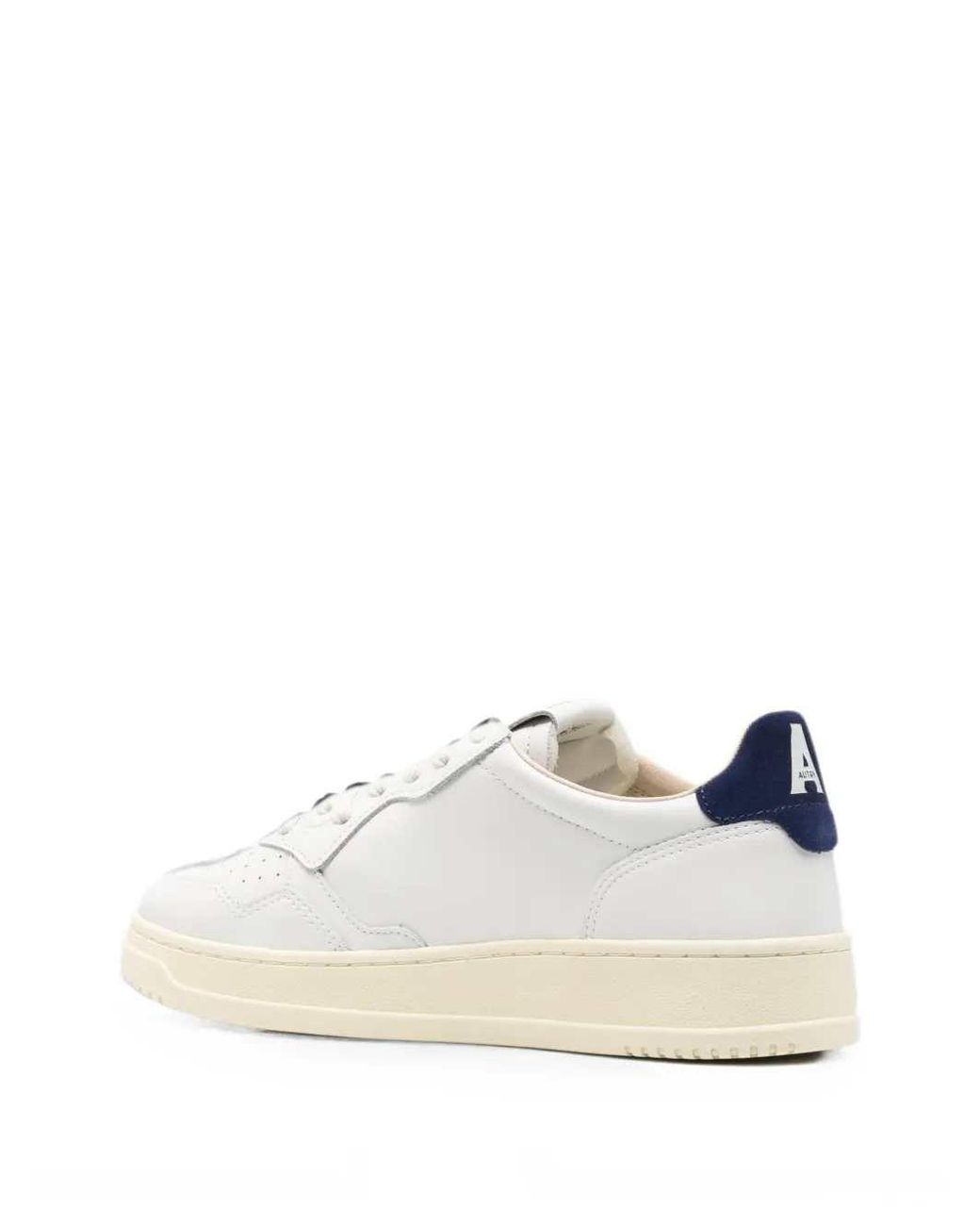 Autry White Medalist Sneakers With Logo Patch