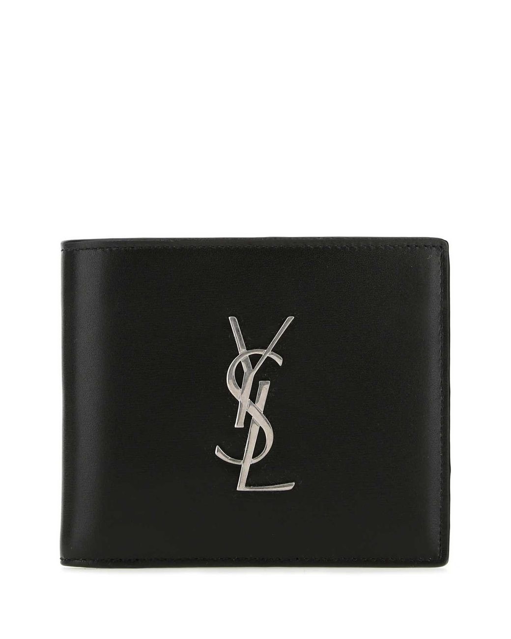 Saint Laurent Black Leather Wallet for men