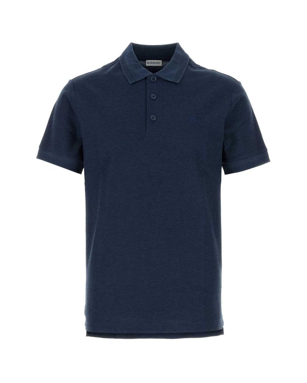 Burberry Blue Piquet Polo Shirt