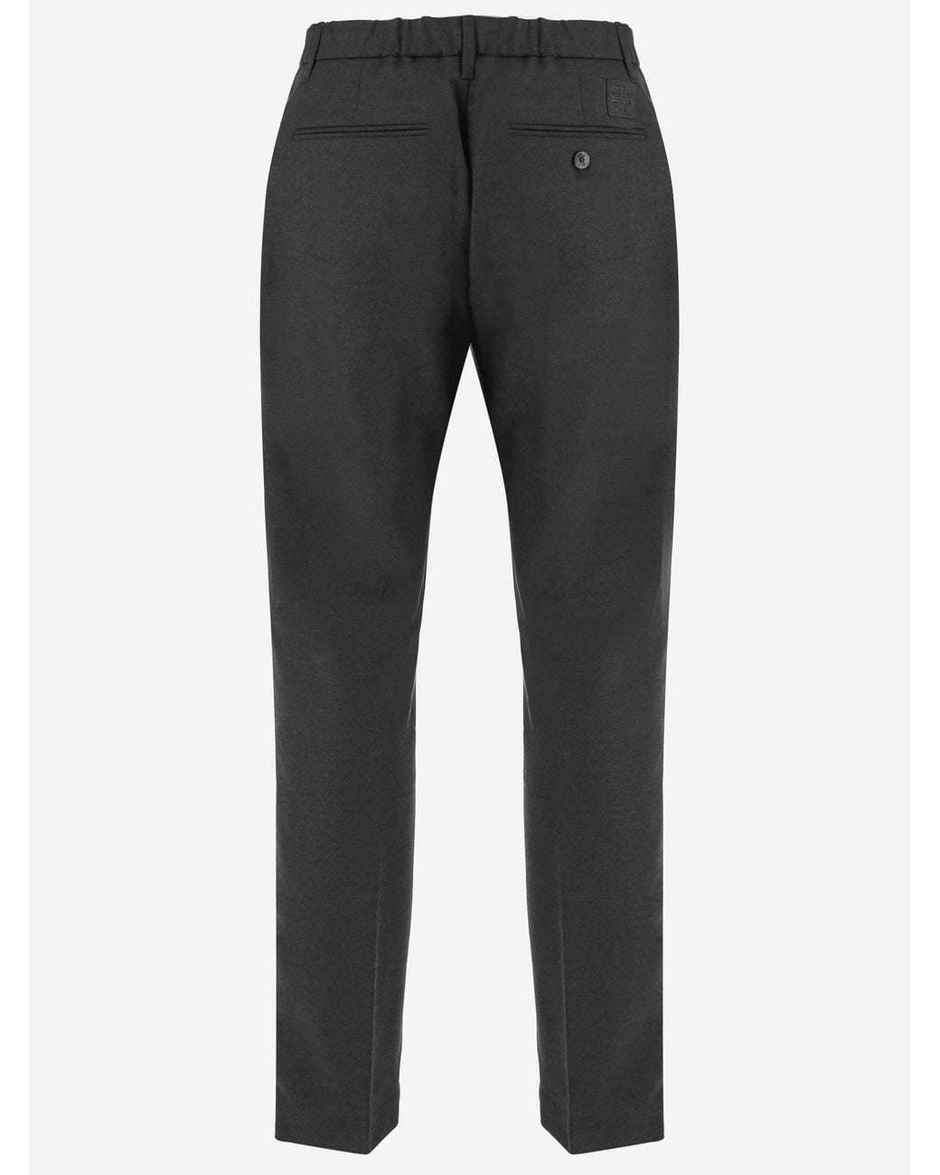 Jacob Cohen Gray Stretch Wool Pants