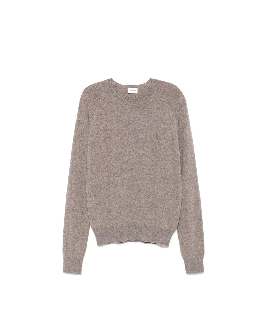 Saint Laurent Cassandre C Mere Sweater in het Brown