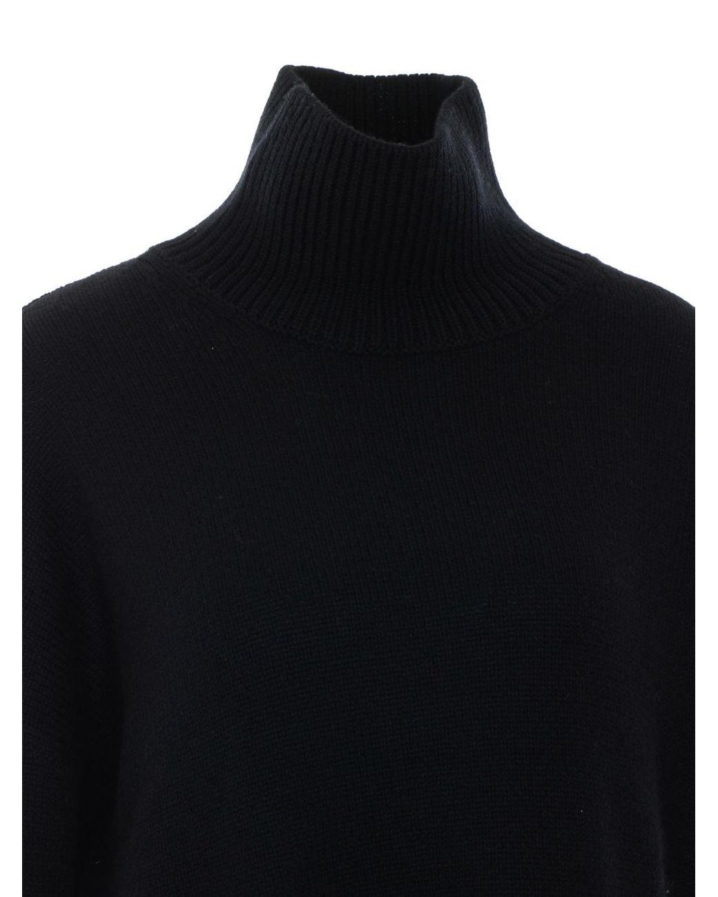 Lisa Yang Blue Heidi Cashmere Turtle-Neck Sweater