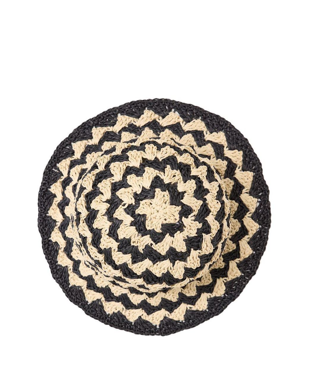 Closed White Straw Hat