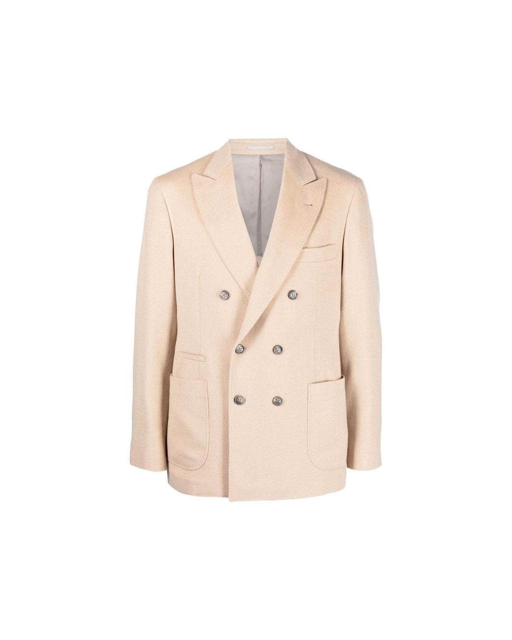 Brunello Cucinelli Natural Wool Jacket for men