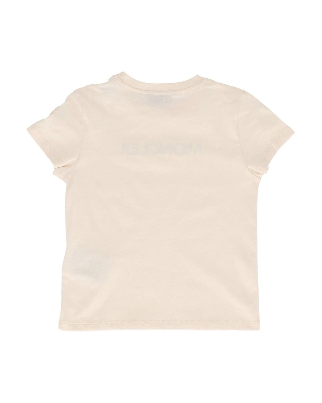 Moncler Natural Cream Ss T Shirt