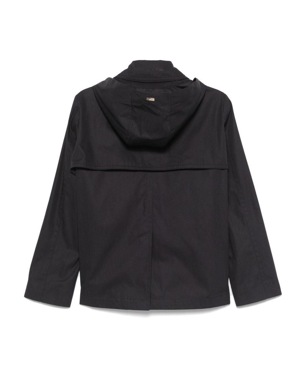 Herno Black Short Trench Coat