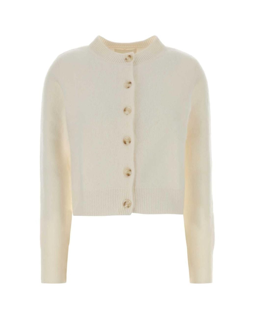 Lisa Yang White Cashmere Azalea Cardigan