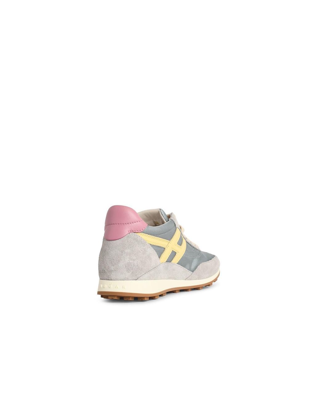 Hogan White Hellblaue -Sneaker "H699" aus Lear-Mischgewebe