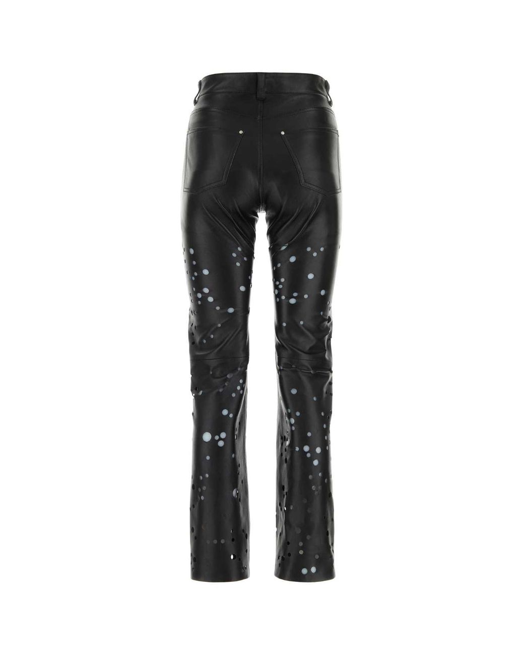 DURAZZI MILANO Black Leather Pant