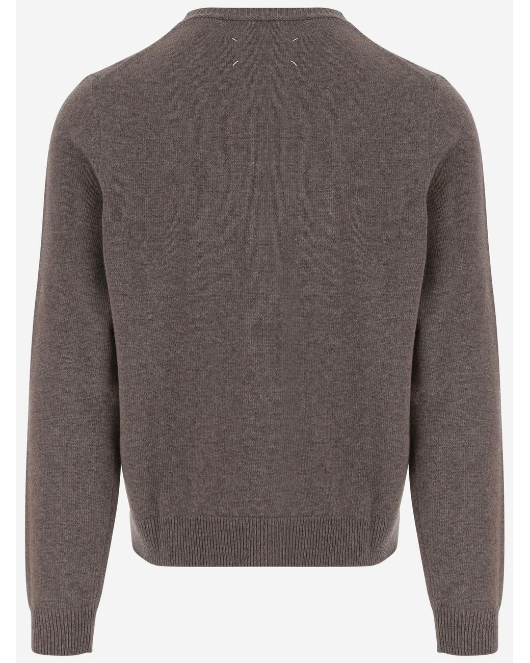 Maison Margiela Gray Wool Sweater