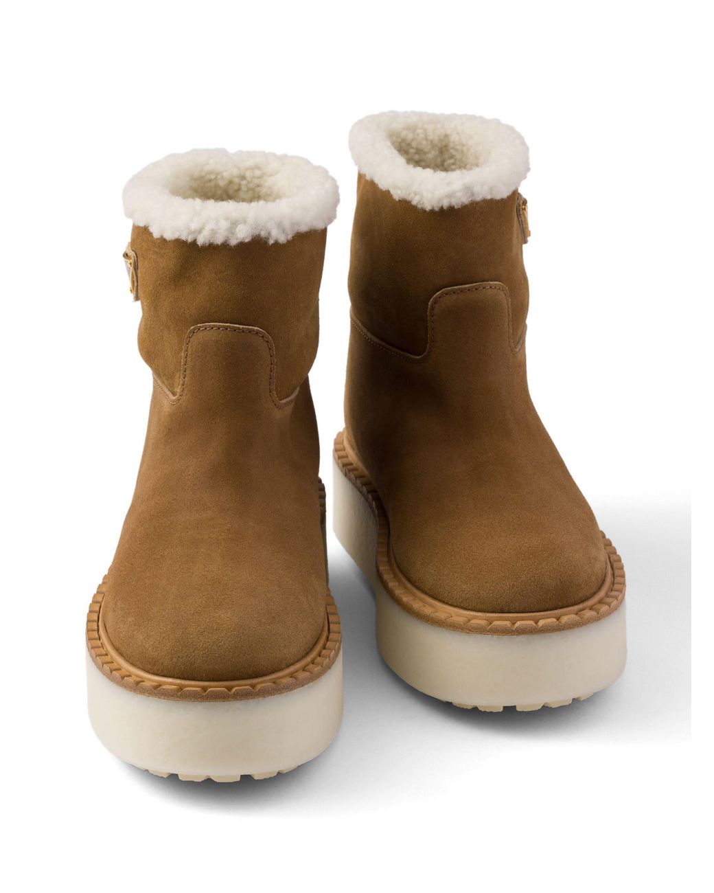 Prada Brown Suede Booties for men