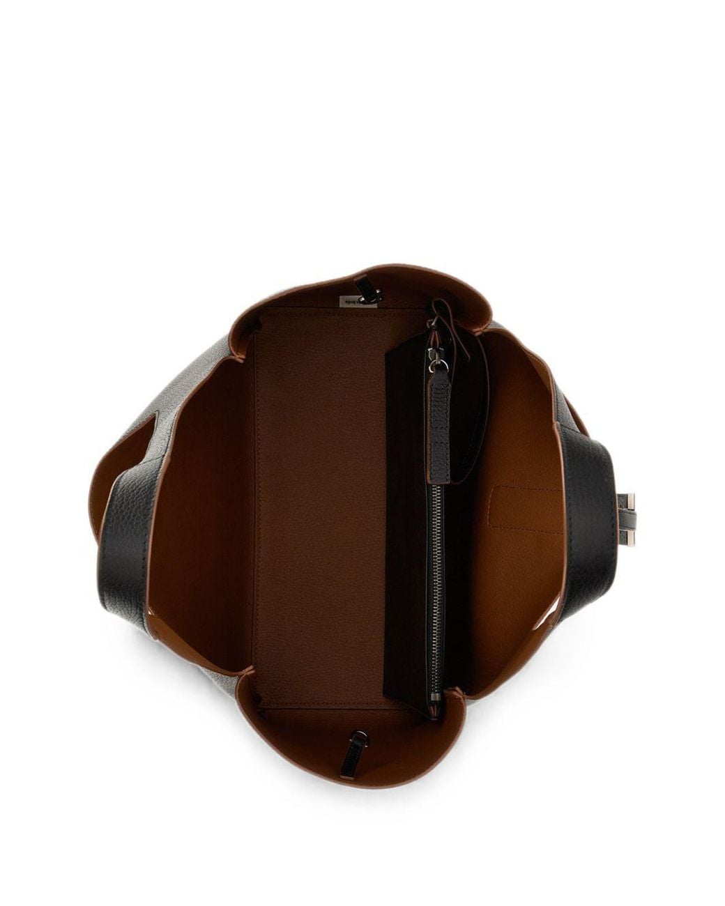 Hogan Black Trenc Leather Tote Bag