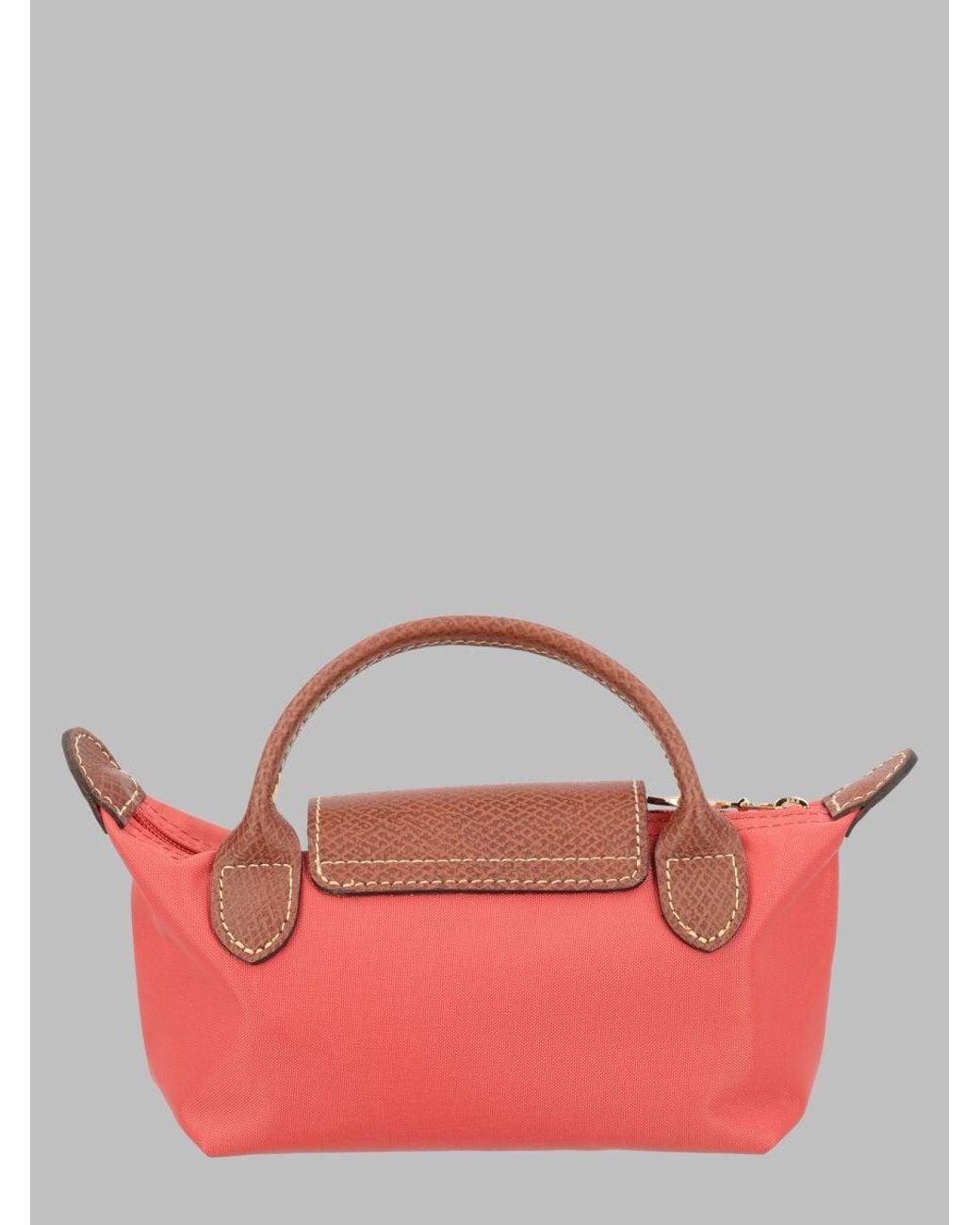 Longchamp Red Mini Top-Handle Bag 11 Cm X 17 Cm X 5.5 Cm