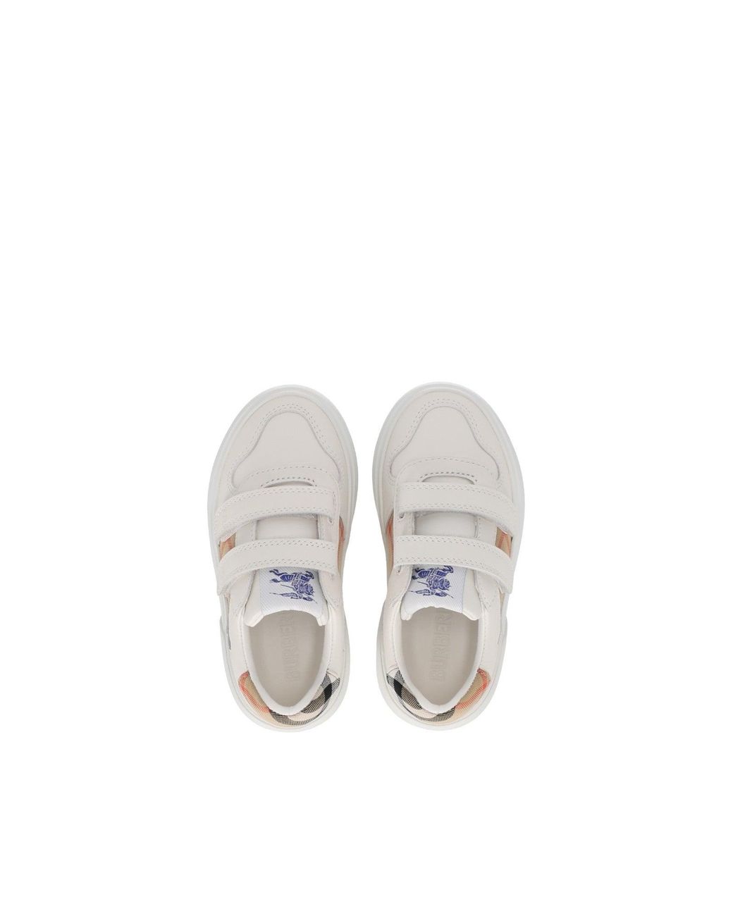 Burberry White Inf Vulcansed Trainr