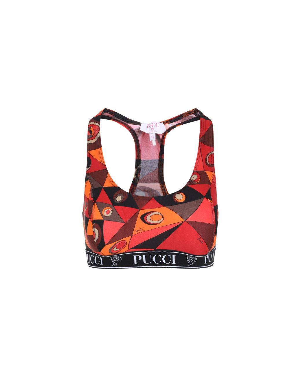 Emilio Pucci Red Polyamide Bra Top