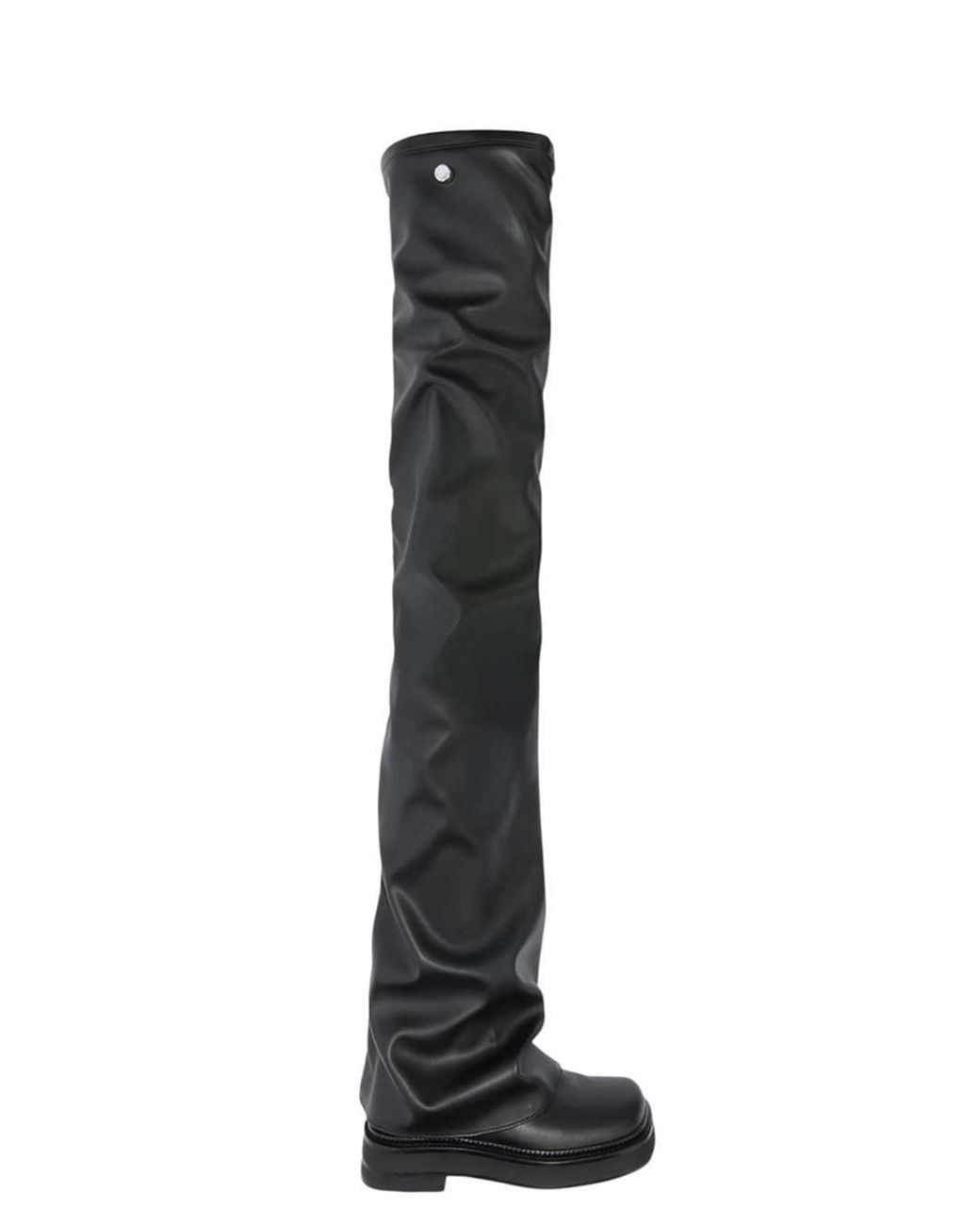 The Attico Black Robin Otk Thigh High Flat
