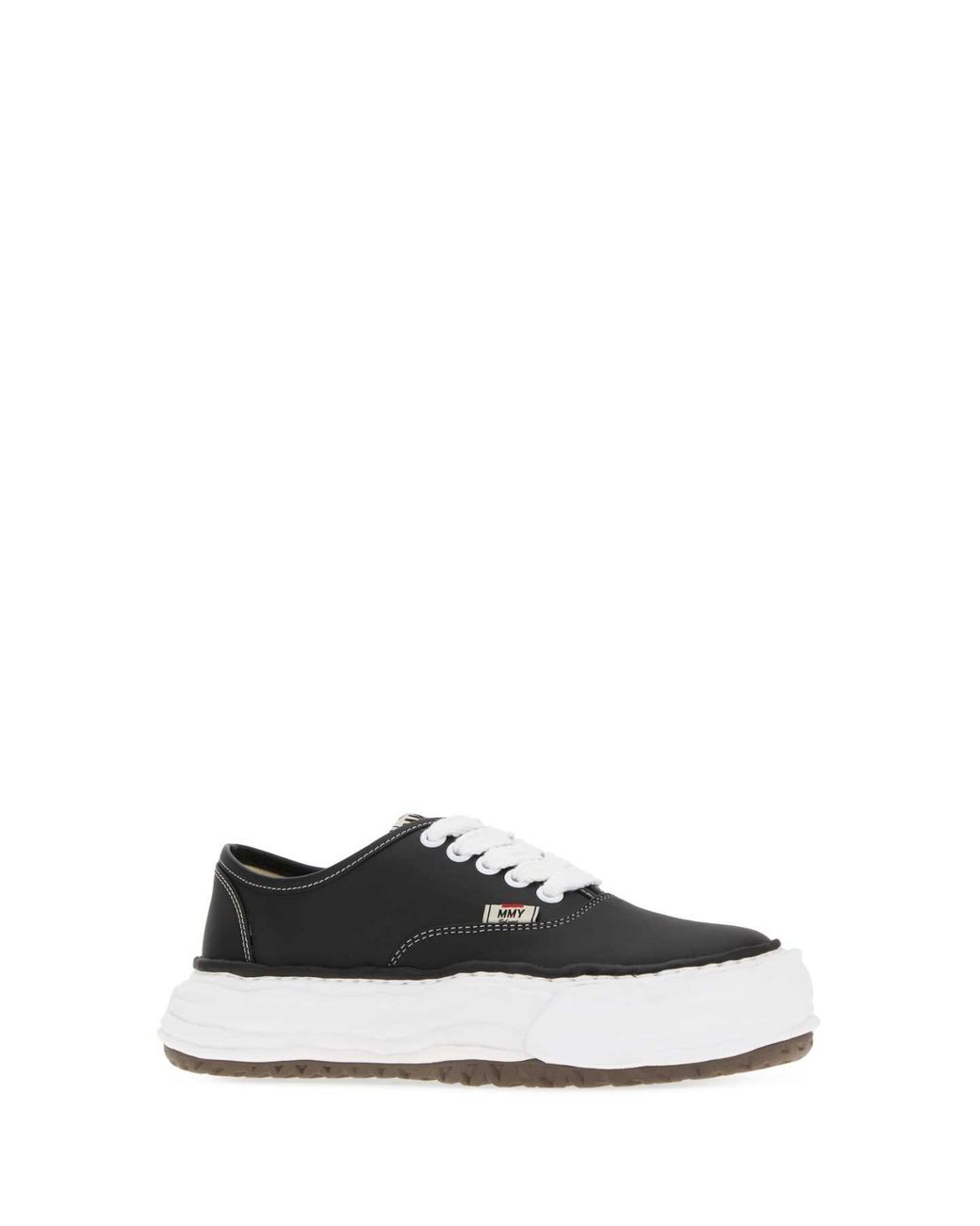 Maison Mihara Yasuhiro White Leather Baker Sneakers
