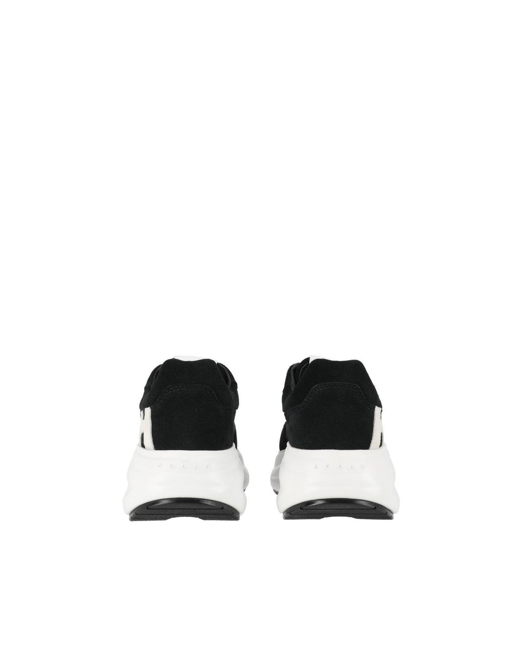Hogan White H696 Smooth Textured Low-Top Sneakers